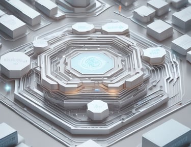 Financial graph overlay with tokenization digital assets concept.