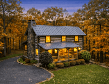 4BR/4BA restored 1800s lodge with dual kitchens and 2 fireplaces, sleeps 10, Gatlinburg TN The Homes