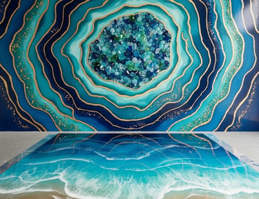 Workshop geode en Ocean Art in Marbella