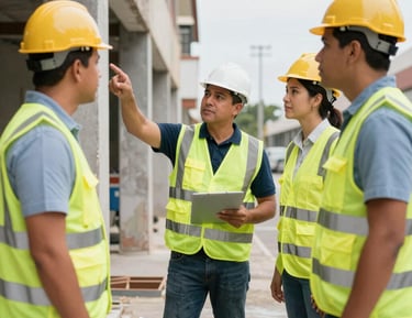 Technician inspecting and maintaining HVAC equipment in a commercial building.