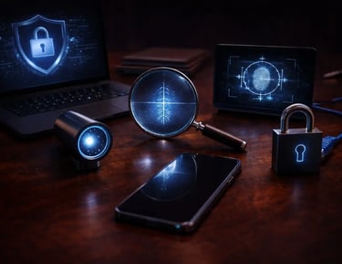 devices connected through secure encrypted vpn network protecting internet traffic privacy and online activity from tracking