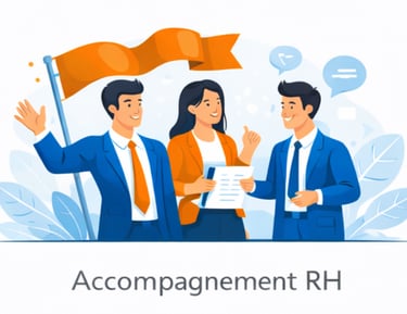 Collaboration en entreprise autour de solutions RH et d’amélioration de l’organisation