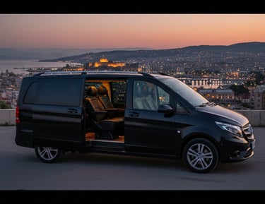 Μαύρο 9θέσιο Van - Philippi Taxi Καβάλα