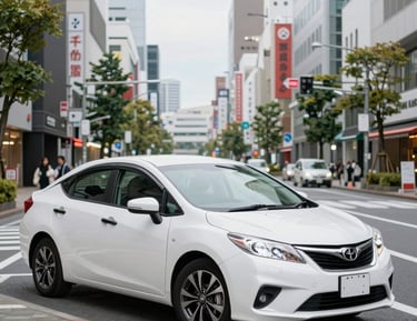 Suzuki Wagon R navigating an urban Sri Lankan street with ease.