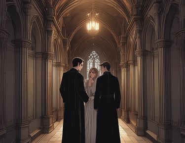 A decadent dessert shaped like a burning candle melting into a pool of dark chocolate.