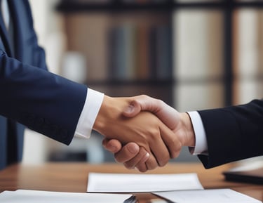 Portrait of Steven Chnaris reviewing case files in a refined office setting.