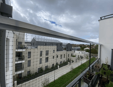filets de sécurité pour balcon et terrasse installation protection habitation Maroc