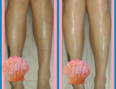 Smooth waxing results at Mother of Pearl Face and Body Studio