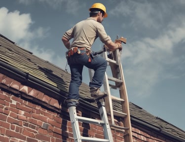 A yellow matchbook cover featuring an illustration of various tools including a drill, a trowel, and a ruler. The text 'Hardware & Tools' is printed in red at the bottom.