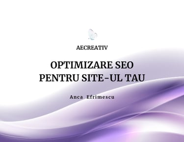 www.aemarketingcreativ.com Optimizare SEO