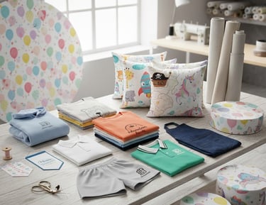 Linha têxtil personalizada 