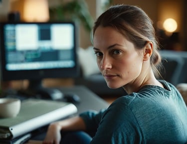 une femme se forme à la création d'entreprise à temps choisi