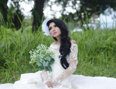 Wedding dress alteration services at Uxbridge Tailoring, providing expert resizing, and adjustments