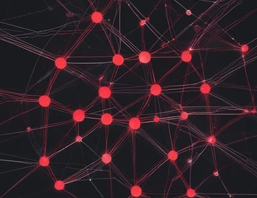 An abstract representation of interconnected digital channels and communication.