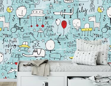 Vinilo pared niños