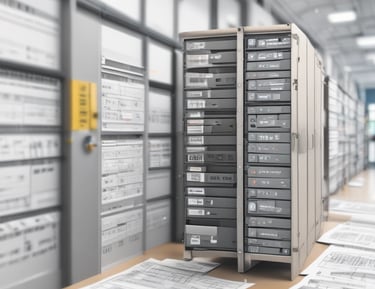 A modern apartment building with balconies overlooking a swimming pool area. The area has two swimming pools separated by a walkway lined with trimmed hedges. Traffic cones are placed near the walkway for safety. The sky is clear with few clouds.