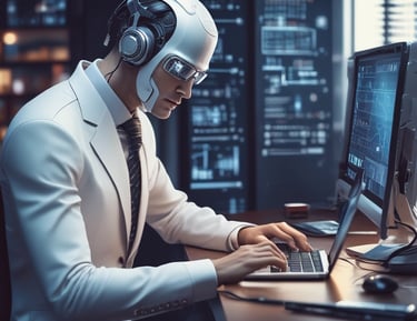 A book titled 'The Gifts of the Spirit' by Derek Prince is placed on top of a closed laptop and another notebook with an elastic band. The book cover features a serene, spiritual design with teal and golden hues, depicting a foggy landscape scene with a path leading toward a distant light.