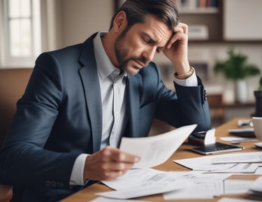 A golden sign with the emblem of a seated figure holding a staff, surrounded by detailed engravings and the words 'REPUBLIC FRANCAISE' and 'NOTAIRE'. The sign is attached to a building with ornate architectural details visible in the background.
