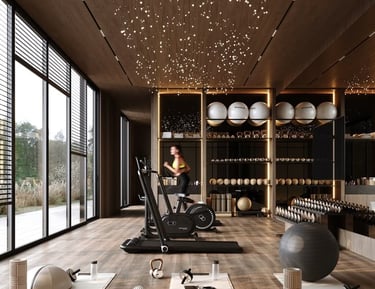 luxury home gym design