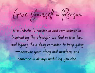 Give Yourself a Reason tribute about resilience, love, loss, and legacy, inspiring strength to rise