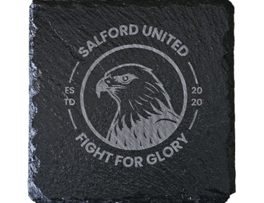 custom laser engraved slate coaster