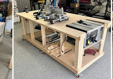 “Ted’s Woodworking printable blueprint for making a wooden nightstand.”