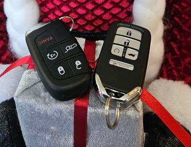 Two Honda key fobs programmed for vehicle immobilizer — Burnsville NC locksmith