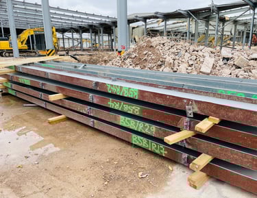 Steel beams and girders