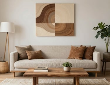 Craftsmen working carefully in a wood workshop, shaping a custom panel.