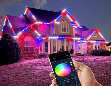 4th of July Permanent Light with App Photo