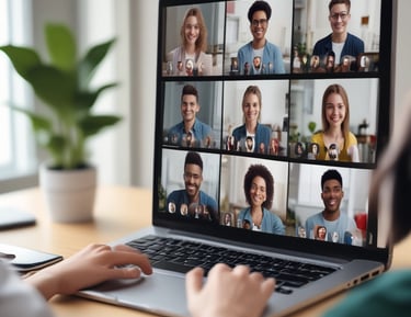 A classroom setting with students learning database design on computers.