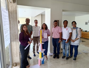 Leadership activity during an Auctus Learning workshop