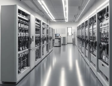 Consultant reviewing safety protocols with factory workers.