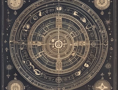 Close-up of hands writing numerology numbers on paper with a candle nearby.