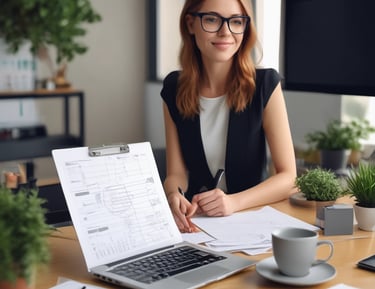 A small business owner proudly opening their new store with support from MAS Solutions.