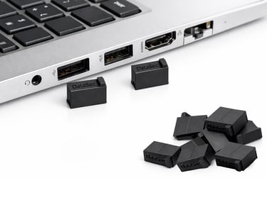 USB port dust cover, USB protective cap, USB port protector, USB dust plug, DataSec peripherals, USB