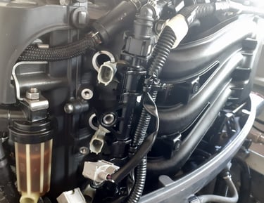 Motor de popa Yamaha 40 hp injeção eletrônica 4 tempos 