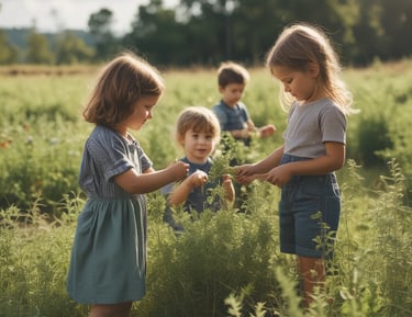 A collection of wellness products is displayed, including a brown glass dropper bottle with a blue label, jars with cream-colored labels, a small bowl with powder, and several capsules scattered on a light surface. Packaging with minimalist design features the brand 'beam' and labels such as 'clarity,' 'the fixer,' and 'revive.'