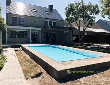 afgewerkt aanvullen isolatie zwembaden schuimbeton