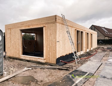 hellingsbeton prefab houtskeletbouw