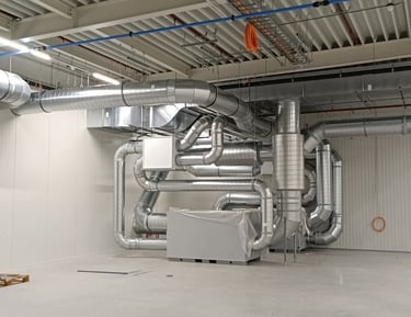 Variable Air Volume duct controller system installation