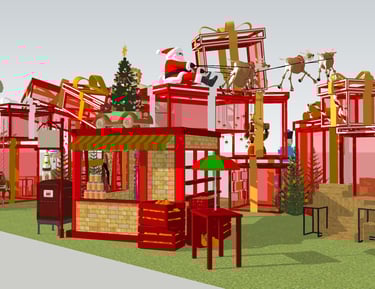 3D modelling for mall decoration