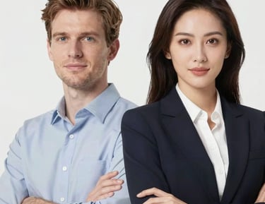 A happy team collaborating over HR compliance checklists in a cozy office.