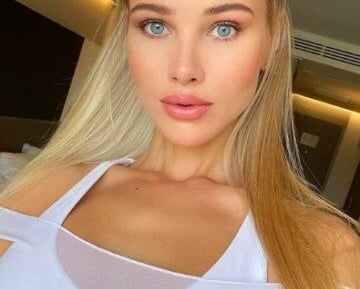 Russian Escort Women with blonde hair and blue eyes