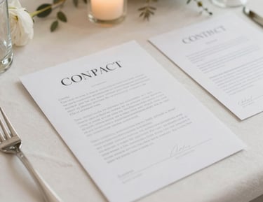Elegant contact form on a softly lit website page.