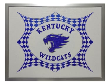 University of Kentucky Wildcats, Checkered, Painting.
