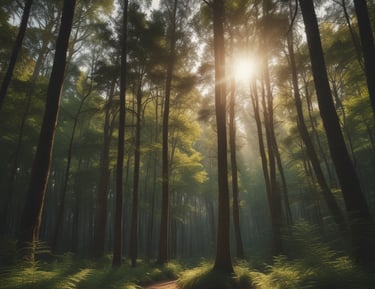 A serene nature background symbolizing growth and self-acceptance.