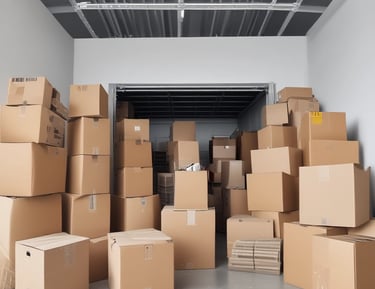 A technician assembling furniture during unpacking at a new office.