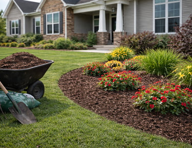 Mulch installation service in Garner NC