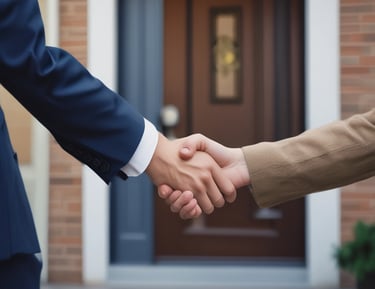 A contractor working on home repairs, fixing a roof with care.